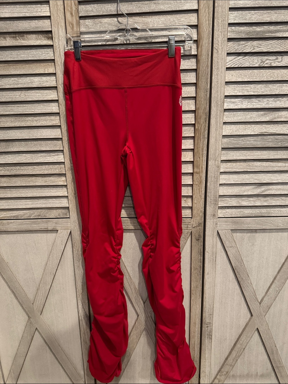 Free people women’s Red Active Leggings - Everyday Stretch Size Small